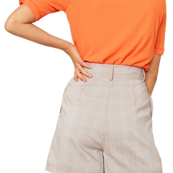 NWOT THE EAST ORDER Sage Orange Henley Top, small - Picture 3 of 4